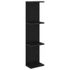 vidaXL Wandregal Schwarze Eiche 25 x 15 x 100 cm Holzwerkstoff