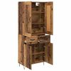 vidaXL Highboard Altholz 69,5 x 34 x 180 cm Holzwerkstoff