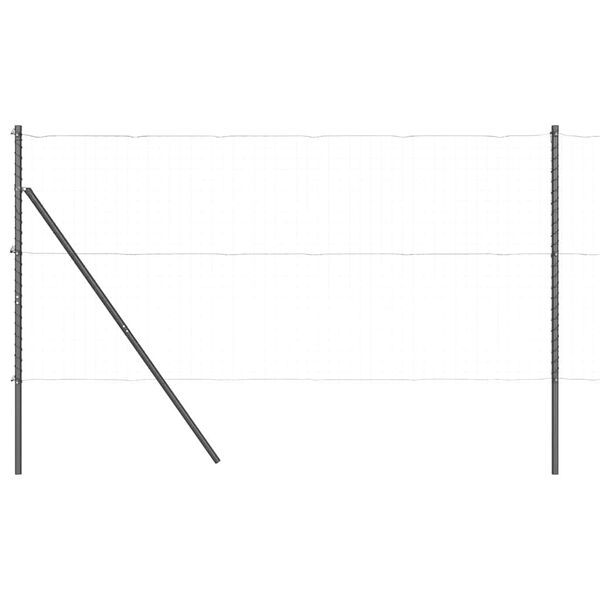 vidaXL Zaunpfosten 13 pcs Grau Ø32mm 200 cm Verzinkter Stahl