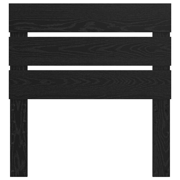 vidaXL Kopfteil mit Kopfteil Schwarz Eichen-Optik 75 cm Holzwerkstoff