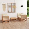 vidaXL 5-tlg. Garten-Lounge-Set mit Kissen Kiefer Massivholz