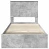 vidaXL Aufbewahrungsbett Beton Grau 90 x 190 cm Holzwerkstoff
