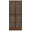 vidaXL Vitrinenschrank Braun Eichen-Optik 82,5x30,5x185 cm