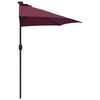 vidaXL Gartenparasol Bordeauxrot 294 x 150 x 224 cm Stoff