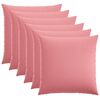 vidaXL Kissenbezug 6 stk. HEERLEN Rosa 60 x 60 cm Stoff
