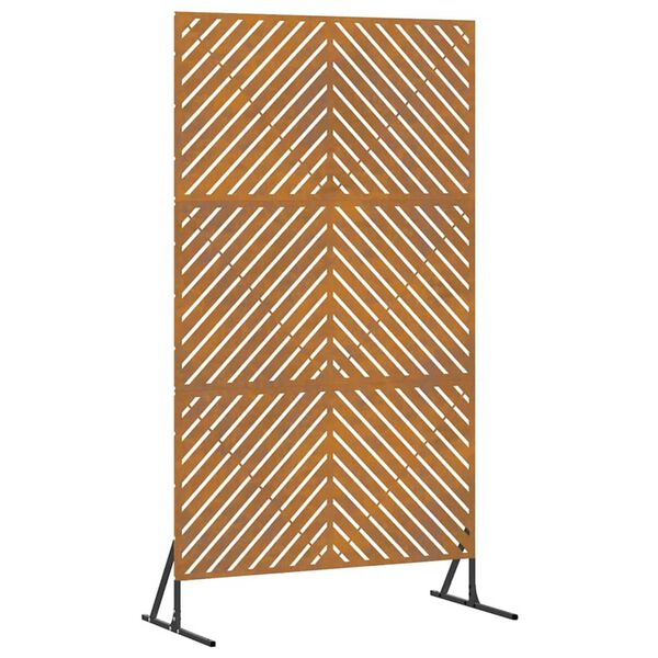 vidaXL Sichtschutz Grau 100 x 50 x 180 cm Stahl