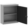 vidaXL Werkzeugschrank mit Regal Schwarz und Grau 50 x 20 x 55 cm