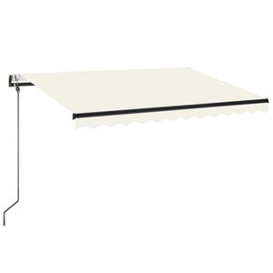 vidaXL Automatische Markise mit LED & Windsensor 350x250 cm Creme