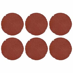 vidaXL Trittsteine 6 stk. Rot &Oslash; 45 x 1,8 cm Gummi