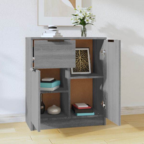 vidaXL Sideboard Grau Sonoma 60x30x70 cm Holzwerkstoff