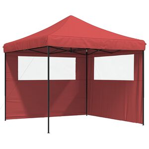 vidaXL Party-Zelt 292 x 292 x 315 cm Bordeauxrot Oxford-Stoff
