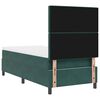 vidaXL Boxspringbett mit Matratze Dunkelgr&uuml;n 100 x 200 cm Stoff