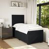 vidaXL Boxspringbett mit Matratze Schwarz 90x200 cm Samt