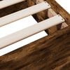 vidaXL Bettgestell mit Schubladen Räuchereiche 150x200cm Holzwerkstoff