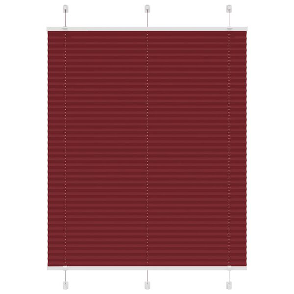 vidaXL Plissee Bordeauxrot 105x150 cm Stoffbreite 104,4 cm Polyester