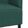 vidaXL Hoher R&uuml;cken Sofa 101cm Dunkelgr&uuml;n Stoff