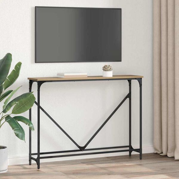 vidaXL Konsolentisch Artisan-Eiche 102 x 23 x 75 cm Holzwerkstoff