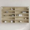 vidaXL Vitrinenschrank Sonoma-Eiche 100x15x58 cm Holzwerkstoff