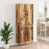 vidaXL Highboard 2 pcs Altholz Holzwerkstoff