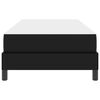 vidaXL Bettrahmen mit Matratze Schwarz 90 x 200 cm Stoff