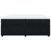 vidaXL Boxspringbett mit Matratze Schwarz 200x200 cm Samt