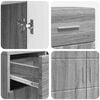 vidaXL Holzschrank Graues Sonoma 88,5 x 30,5 x 73 cm Holzwerkstoff