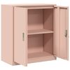 vidaXL Aufbewahrungsschrank Rosa 80 x 40 x 90 cm Stahl
