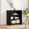 vidaXL Sideboard Schwarz 70 x 41 x 75 cm Holzwerkstoff