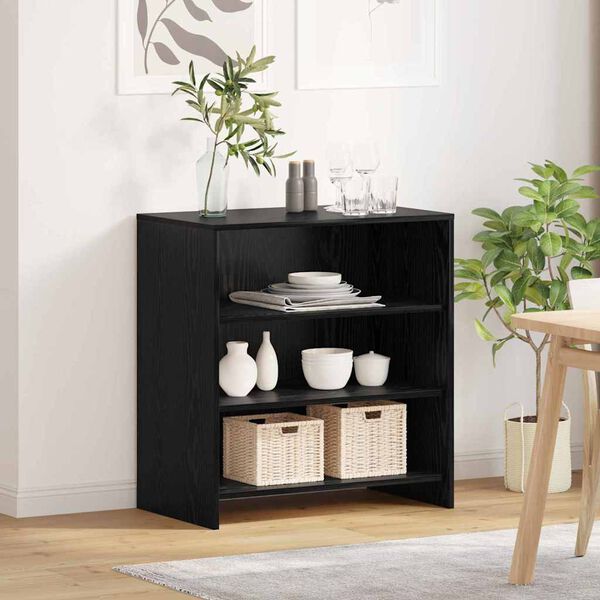 vidaXL Sideboard Schwarz 70 x 41 x 75 cm Holzwerkstoff