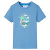 Kinder-T-Shirt Mittelblau 104