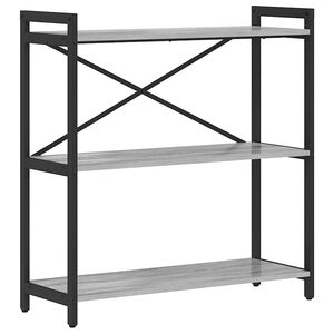 vidaXL B&uuml;cherregal Grau Sonoma 80 x 30 x 85 cm Holzwerkstoff