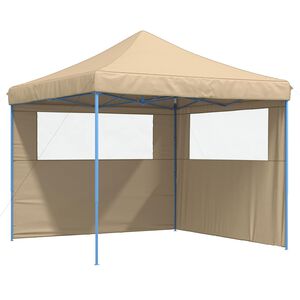 vidaXL Party-Zelt 292 x 292 x 315 cm Beige Oxford-Stoff