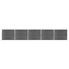 vidaXL Zaunelement Set WPC 872x146 cm Schwarz
