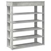 vidaXL Schuhregal Betongrau 80x30x98 cm Holzwerkstoff