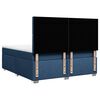 vidaXL Boxspringbett mit Matratze Blau 200x200 cm Stoff