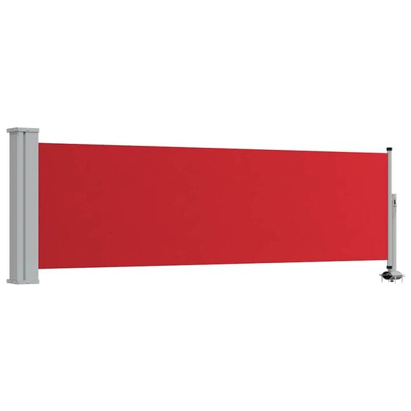 vidaXL Ausziehbare Seitenmarkise 80&times;300 cm Rot