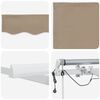 vidaXL Einziehbare Markise Beige 450 x 300 cm Polyester und Metall