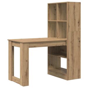 vidaXL Schreibtisch Artisan-Eiche 122 x 67 x 145 cm Holzwerkstoff