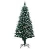 vidaXL K&uuml;nstlicher Weihnachtsbaum mit Zapfen und Schnee 150 cm