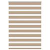 vidaXL Doppelrollo Sandbraun 115x150 cm Stoffbreite 110,9 cm Polyester