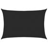 vidaXL Sonnensegel 160 g/m&sup2; Schwarz 5x7 m HDPE