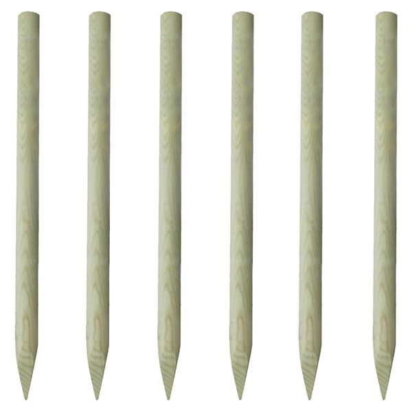 vidaXL Zaunpfosten 6 Stk. Holz 150 cm