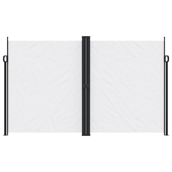 vidaXL Seitenmarkise Ausziehbar Wei&szlig; 200x600 cm