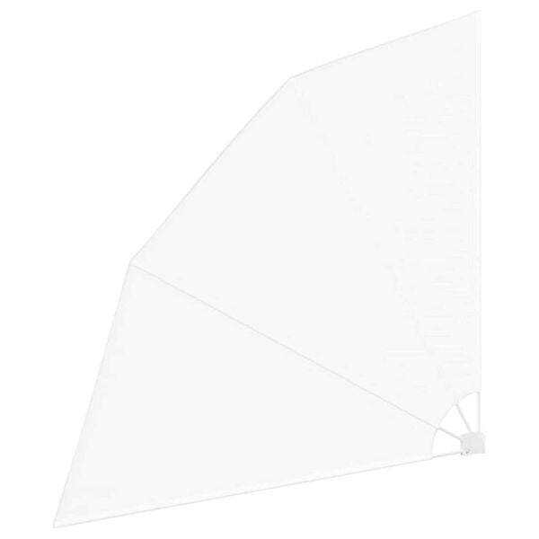 vidaXL Balkon Sichtschutz Weiß 210 x 210 cm Stoff