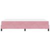 vidaXL Boxspringbett mit Matratze Rosa 120 x 200 cm Stoff