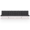vidaXL 4-Sitzer-Gartensofa mit Kissen Kiefer Massivholz