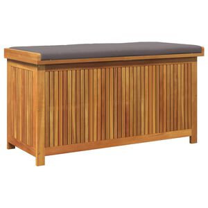 vidaXL Outdoor-Kissenbox 113x50x60,5 cm Massivholz Akazie