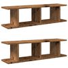 vidaXL Wandregale 2 Stk. Altholz-Optik 90x18x20 cm Holzwerkstoff