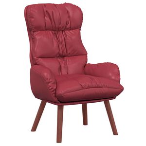 vidaXL Sessel Weinrot 69 x 74 x 93 cm Kunstleder
