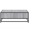 vidaXL Couchtisch Grau Sonoma 80x80x30 cm Holzwerkstoff und Metall